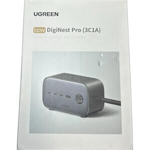 UGREEN 100W Charging Station (3C1A), DigiNest Pro Power Strip w/USB C - NEW